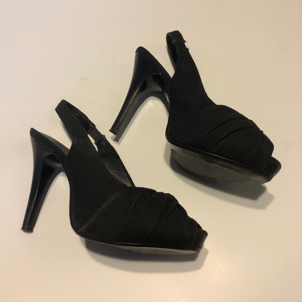 Coach and Four sling black heels